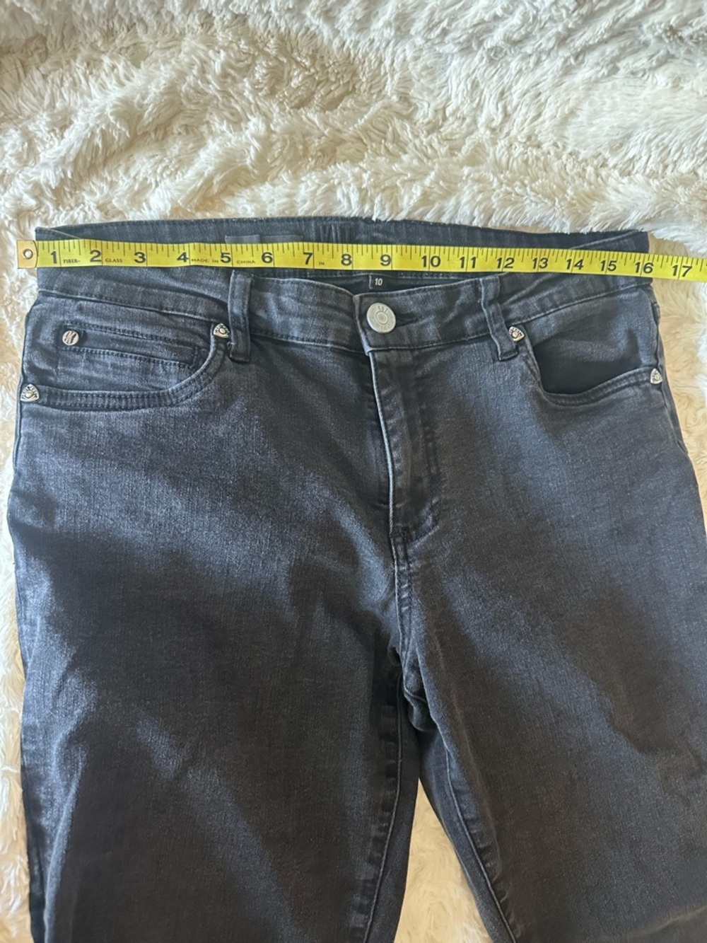 Kut from the Kloth Katy Boyfriend Black Jeans size 10 - Picture 5 of 9
